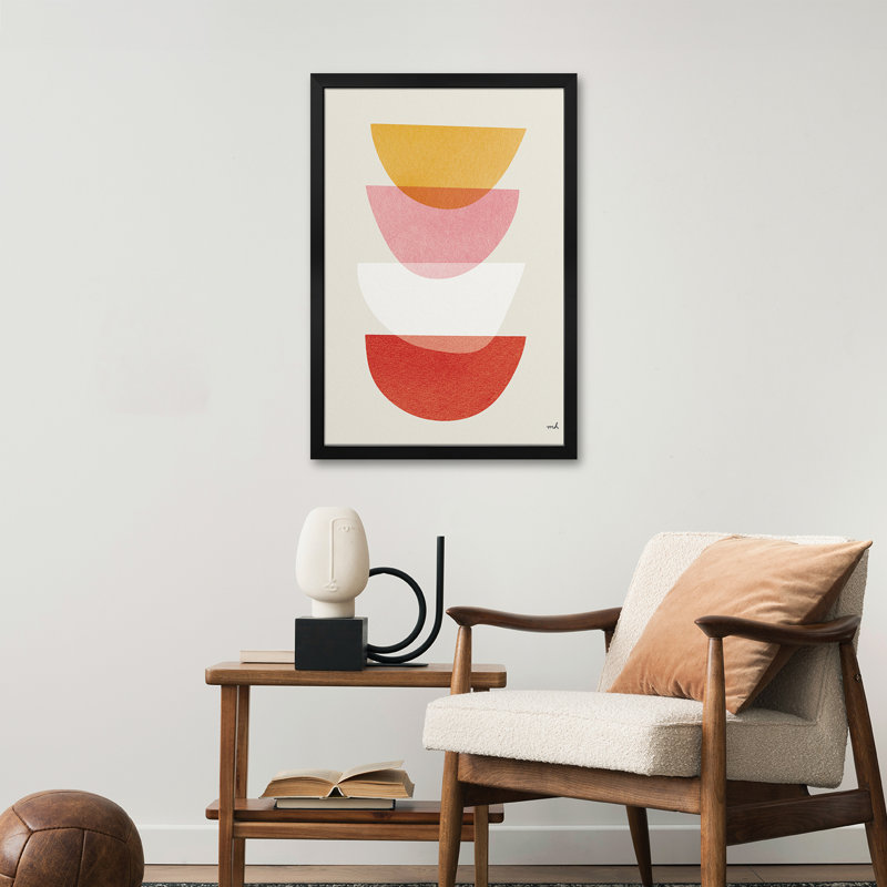 Balance III Warm - reproduction d'art murale - affiche de galerie, H 32 po x l 24 po