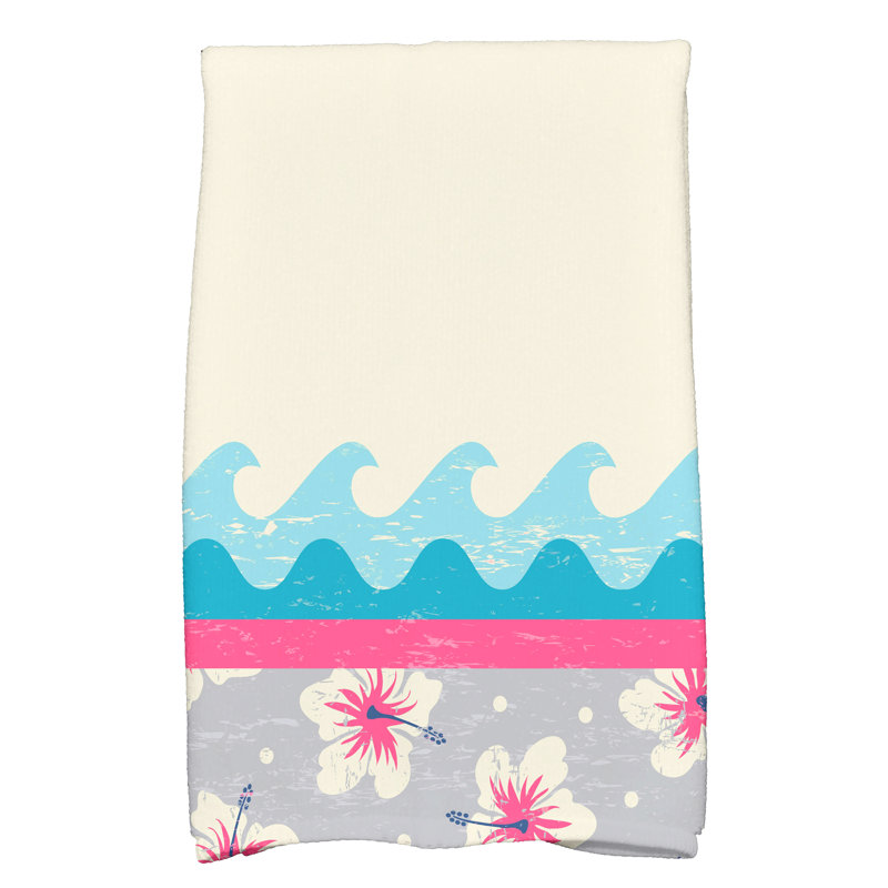 Willem Floral Tea Towel Kitchen Towel, Grey
