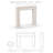 Park Bolection Cast Stone Fireplace Surround with Beveled Hearth-104107453-104107454