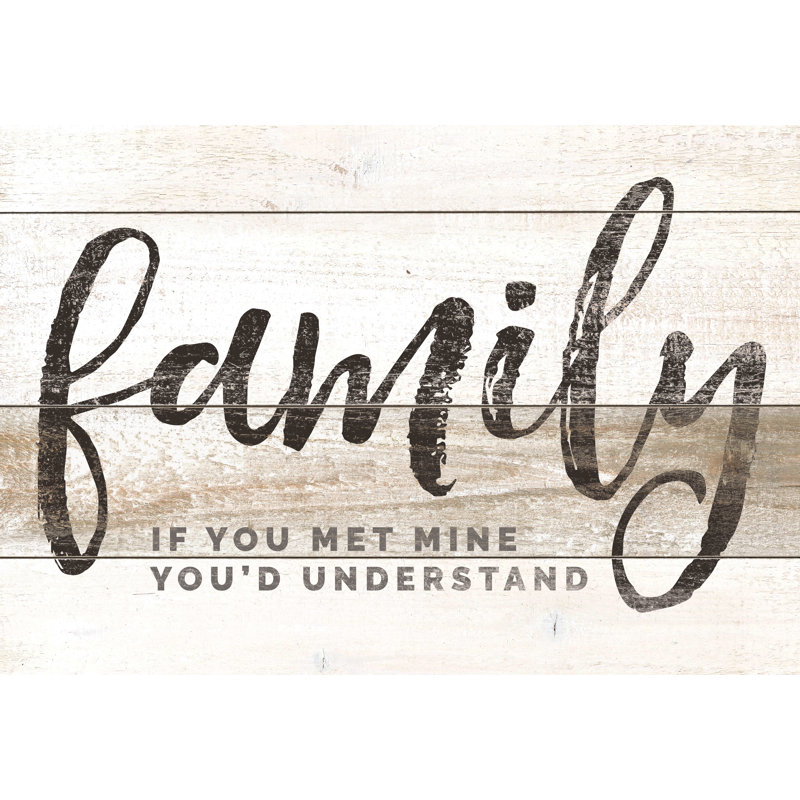 Family Wood - Wrapped Canvas Print, 51cm H x 76cm W x 3.8cm D
