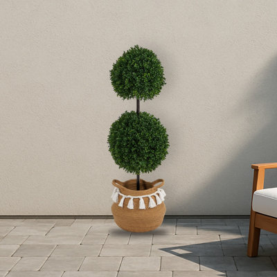 Boxwood Double Ball Topiary Artificial Tree