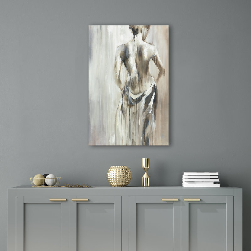 Aube subtile - peinture sur toile tendue, H 81 po x l 54 po, Impression sans cadre - Extérieur