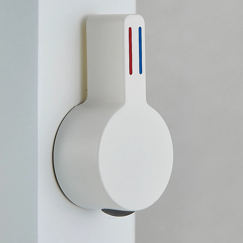 Robinet de lavabo de salle de bain blanc et chrome sans contact