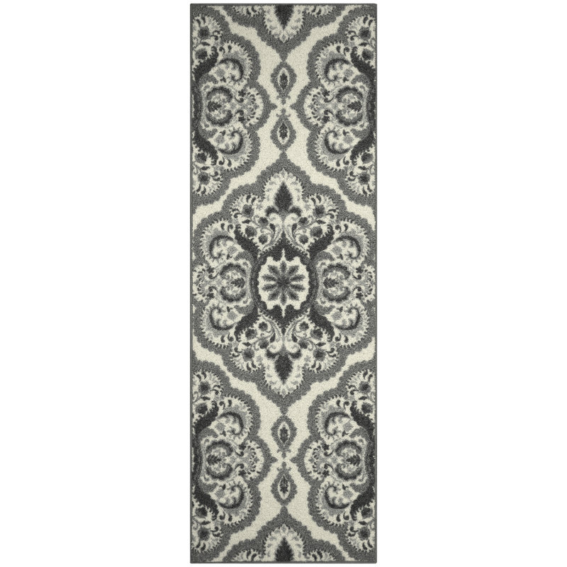 Hertel Damask Indoor Rug, Runner 2' x 6'