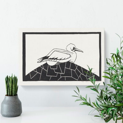 Gannet Bird by Samuel De Mesquita - Wrapped Canvas
