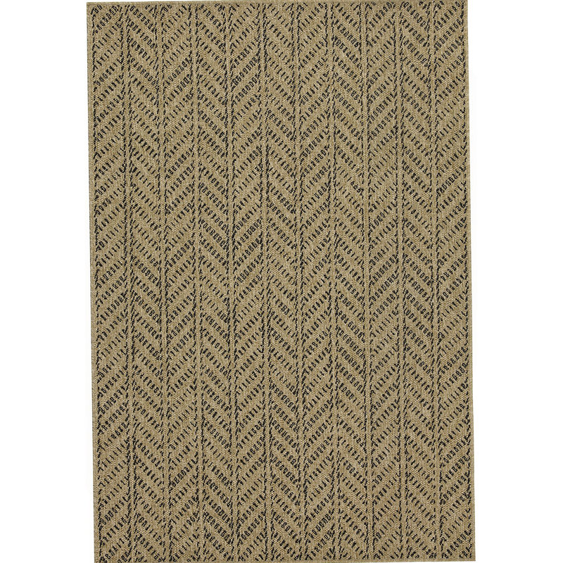 Earth Black Indoor/Outdoor Area Rug, Rectangle 7'10" x 10'3"