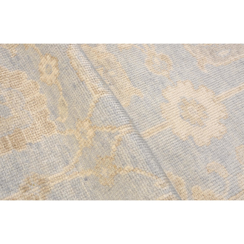 Nomad Wool Oriental Area Rug in Ivory, Rectangle 12' x 15'