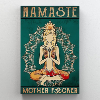 «Yoga Namaste» sur toile, impression