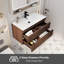 Meuble-lavabo simple Sharee avec comptoir d'évier, robinet et drain en alliage de zinc, certificat EPA-1074966471-1074966470