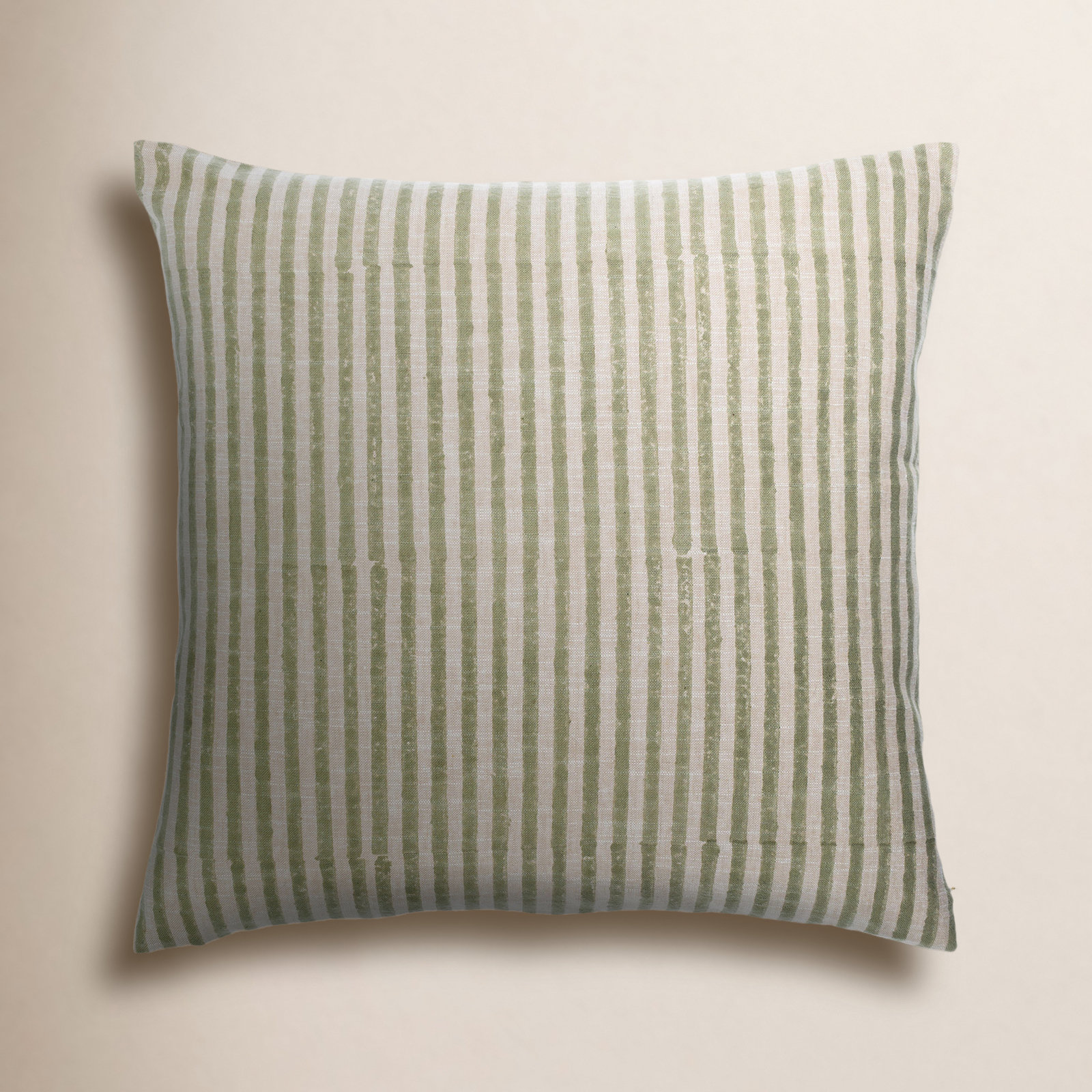 Elanie Linen Blend Throw Square Pillow, Light Sage, 20" x 20", Pillow Cover Only - No Insert