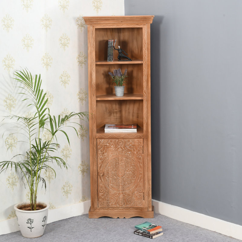 Ruven 175cm H x 60cm W Solid Wood Standard Bookcase