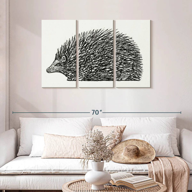Avery Hedgehog 1891-1941, 28" H x 45" W