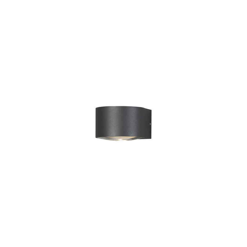Anthracite 6.5cm H Integrated LED Outdoor Sconce, Anthracite