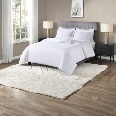 Luxury Cotton Sateen King Bedding Sets, Premium Embroidered Style For Home Comfort