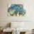 Harnek Turquoise Hydrangea On Barn Board-107708245