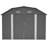 10X12 FT Gray Outdoor Storage Shed, Heavy Duty Rust-Resistant Steel Tool Shed With Floor Frame Kit-124334001