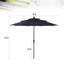 Parasol de plage 120 "Evyanna-611441194