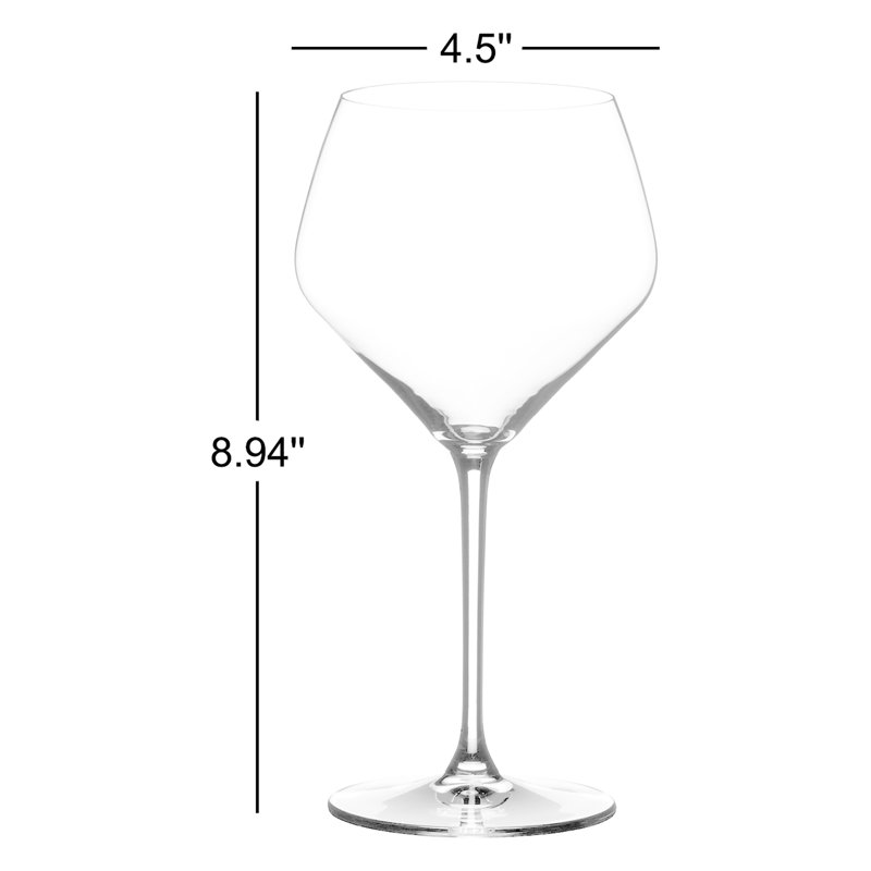 RIEDEL Extreme Oaked Chardonnay Wine Glasses, 23 Fl Oz, Clear,