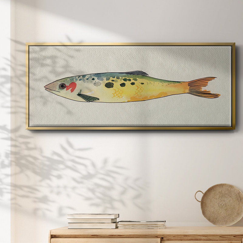 Fanciful Fish I- Framed Canvas