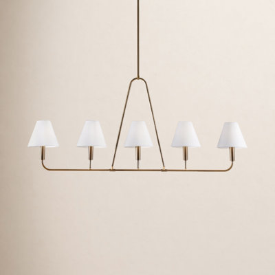 Lidia 5-Light 50"W Oversized Dimmable Linear Pendant
