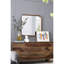 Miroir mural avec cadre en bois - 32 po x 32 po, design minimaliste pour le salon, la salle de bain et le vestibule. Bords incurvés doux, miroir 29,9 po x 29,9 po, bois de pin à 50%, 19,6 lb, brun style carré 32 po x 32 po-843876193