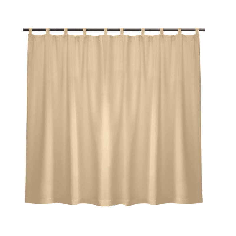 Yicel Outdoor Blackout Curtain Single Panel, Beige
