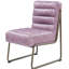 Fauteuil d'appoint, cuir fleur Gisteria