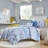 Floral Striped Comforter Set-113361502