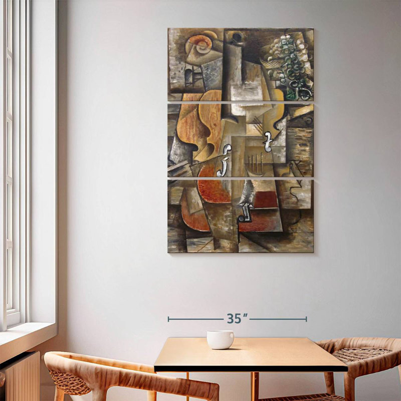 Violin And Grapes, 65" H x 42" W