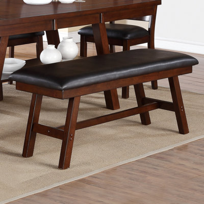 Frey Faux Leather Upholstered Bench