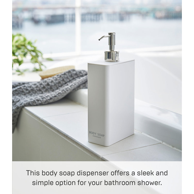White Rectangular Minimalist Body Soap Dispenser