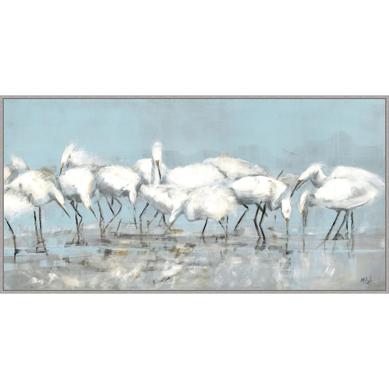 «Gather Together», reproduction sur toile à cadre flottant