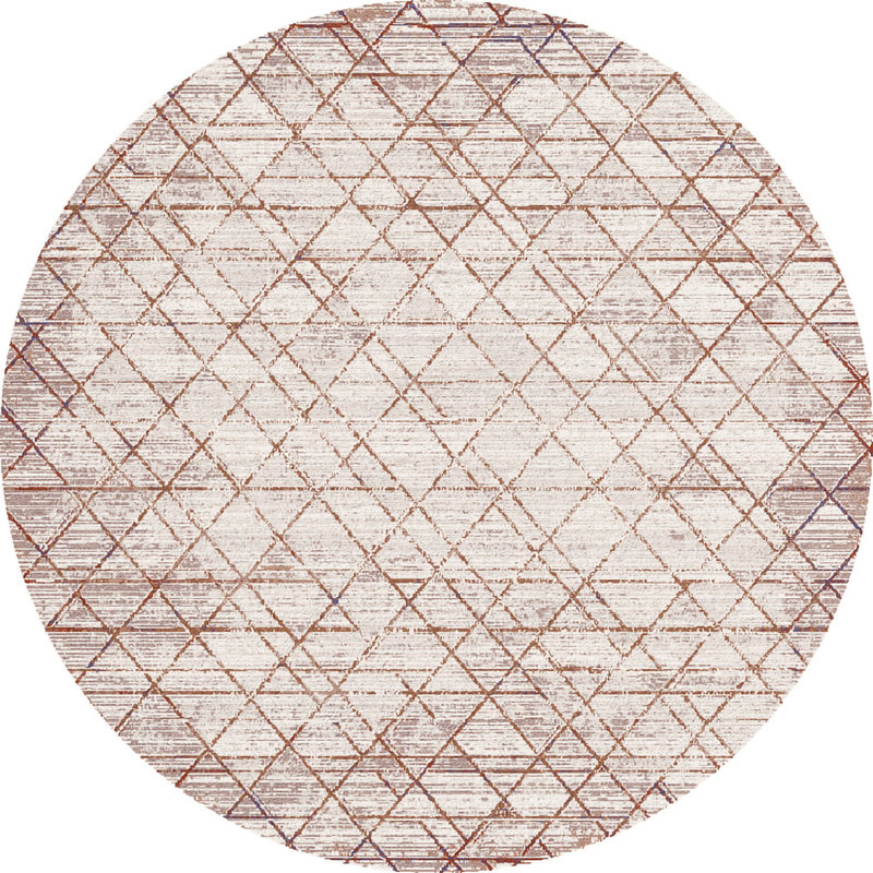 Geometric Rug, Round 5'2"