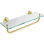 Rashell 1 Piece Metal and Glass Floating Shelf