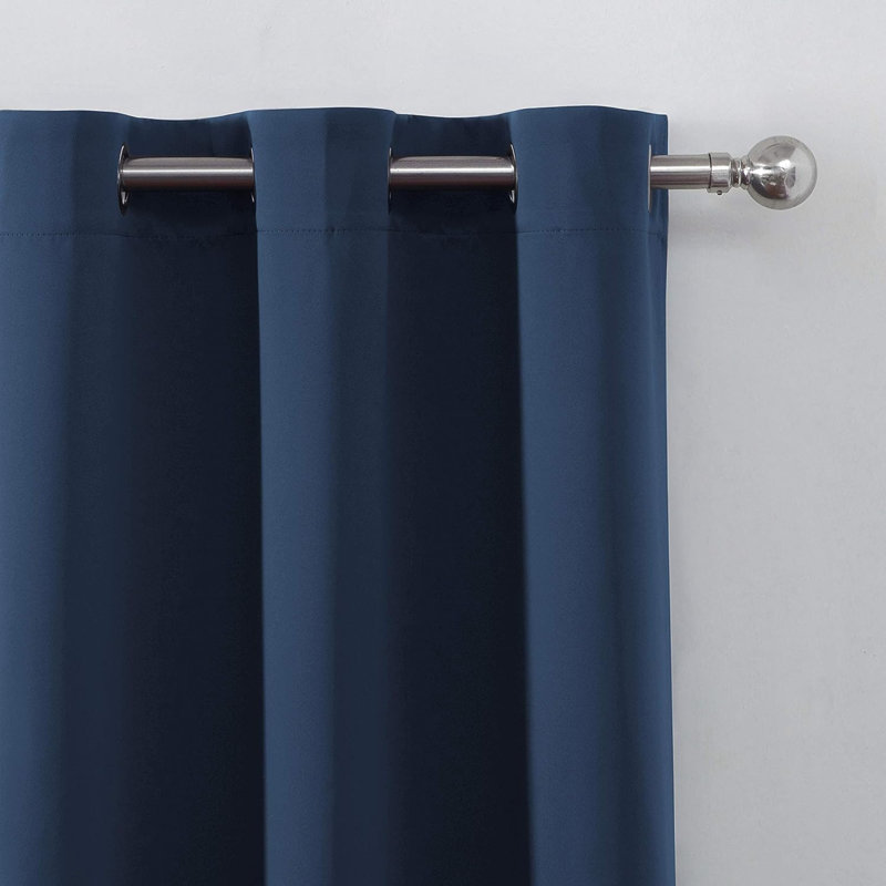 Ogata Room Darkening Curtain Single Panel, 50" W x 84" L, Pink