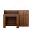 Table de salle à manger extensible en bois avec rangement Quentin-118445136-117044434