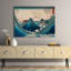 Mount Fuji Seen Through The Waves At Manazato No Hama by Ando Hiroshige - Wrapped Canvas Painting-448132427