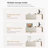 L-shaped Desk with a Telescopic Design and 6 Storage Drawers for Home Office