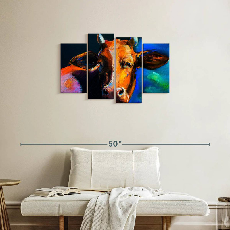 Tête de vache Brampt, H 22 po x l 36 po