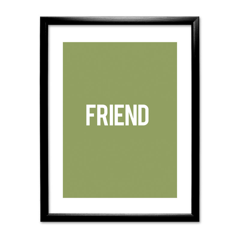 Single Picture Frame Print, Black