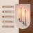 Set of 2 Wall Mount Candle Holder Pillar Holder Black