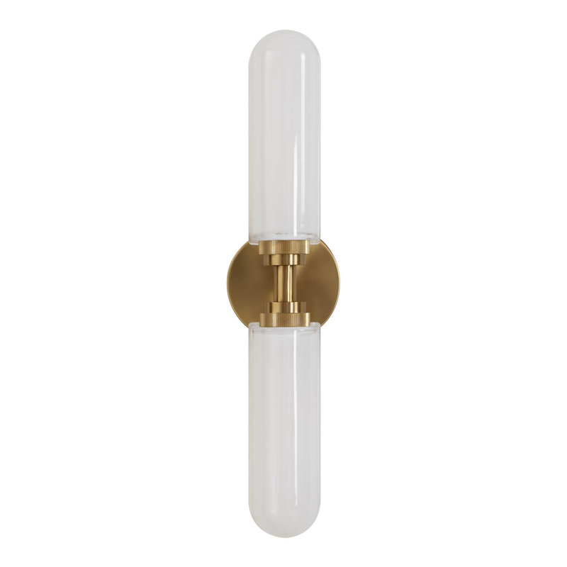 Uttermost Wellsville 2 Lt Brass Sconce