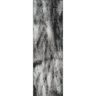 Machine Washable Felix Gray/Black Rug