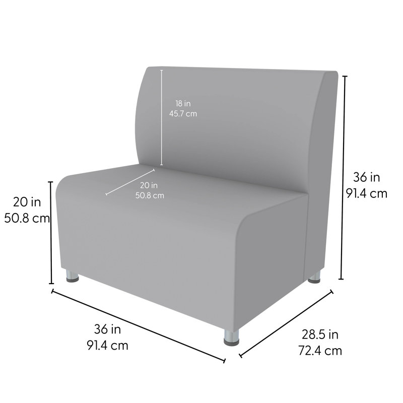 Fauteuil d'appoint rembourré Pro Series, Cramoisi