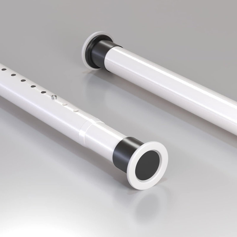 Tringle à rideau de douche à tension réglable Homease, sans perçage, séparateur de pièce à ressort antirouille pour fenêtre de salle de bain, balcon, buanderie, installation antidérapante robuste