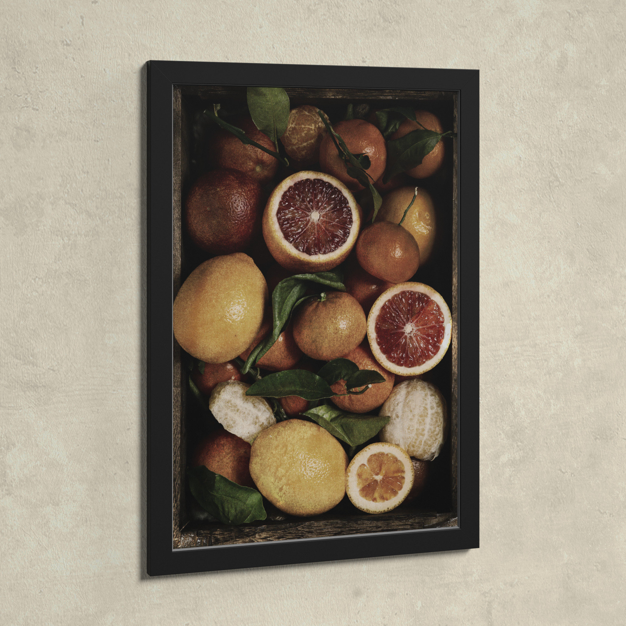 Fruit Still Life Canvas by Oliver Gal, Gold, 17" H x 12" W