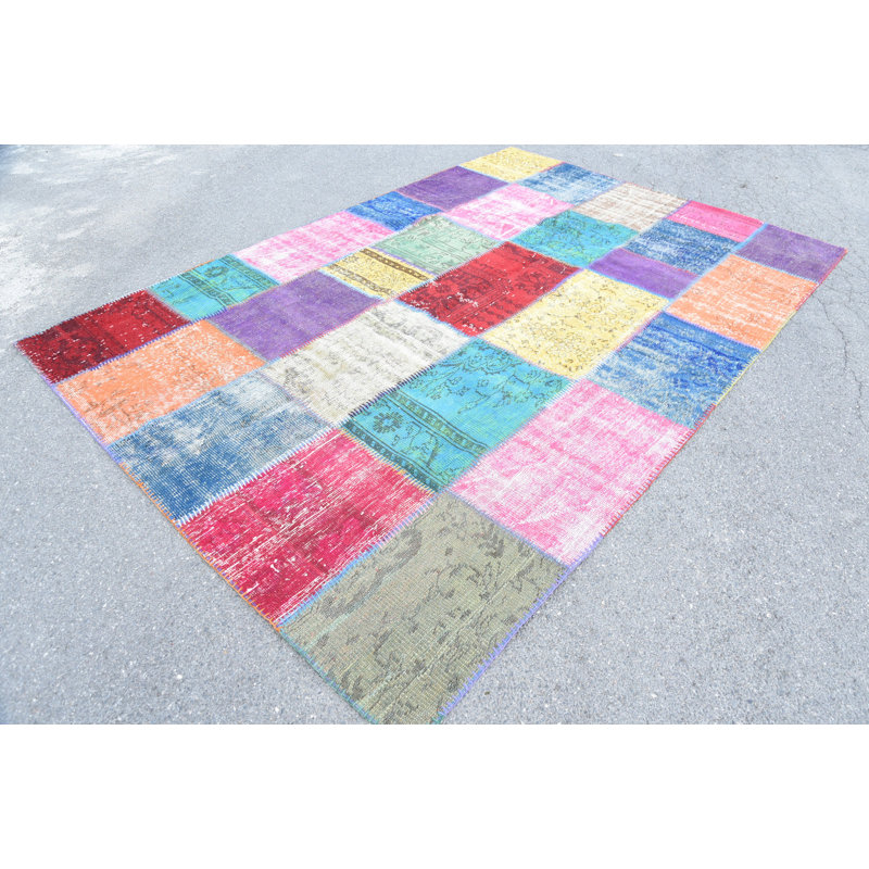 Tapis orientaux, grand tapis rétro, tapis audacieux, tapis turc, tapis de luxe arc-en-ciel, tapis rétro