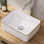 Lavabo de salle de bain rectangulaire en céramique 16X12
