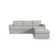 Flex 99'' Upholstered Modular Sofa with Bumper Ottoman