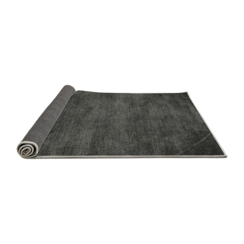Tapis noir/gris zone contemporaine, Rond 5 pi